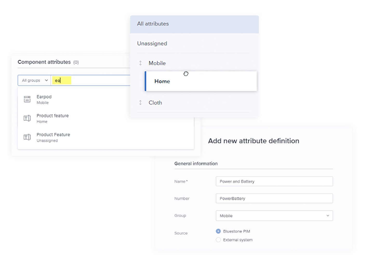 Data modeling in Bluestone PIM - UI screens Data modeling in Bluestone PIM - UI screens