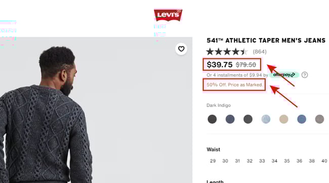 Product pricing example